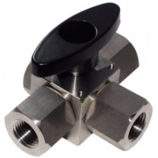 Alco Multi-Port Gauge Valves 'T' - Ported 3 way Ball Valve 6,000psi (414bar)